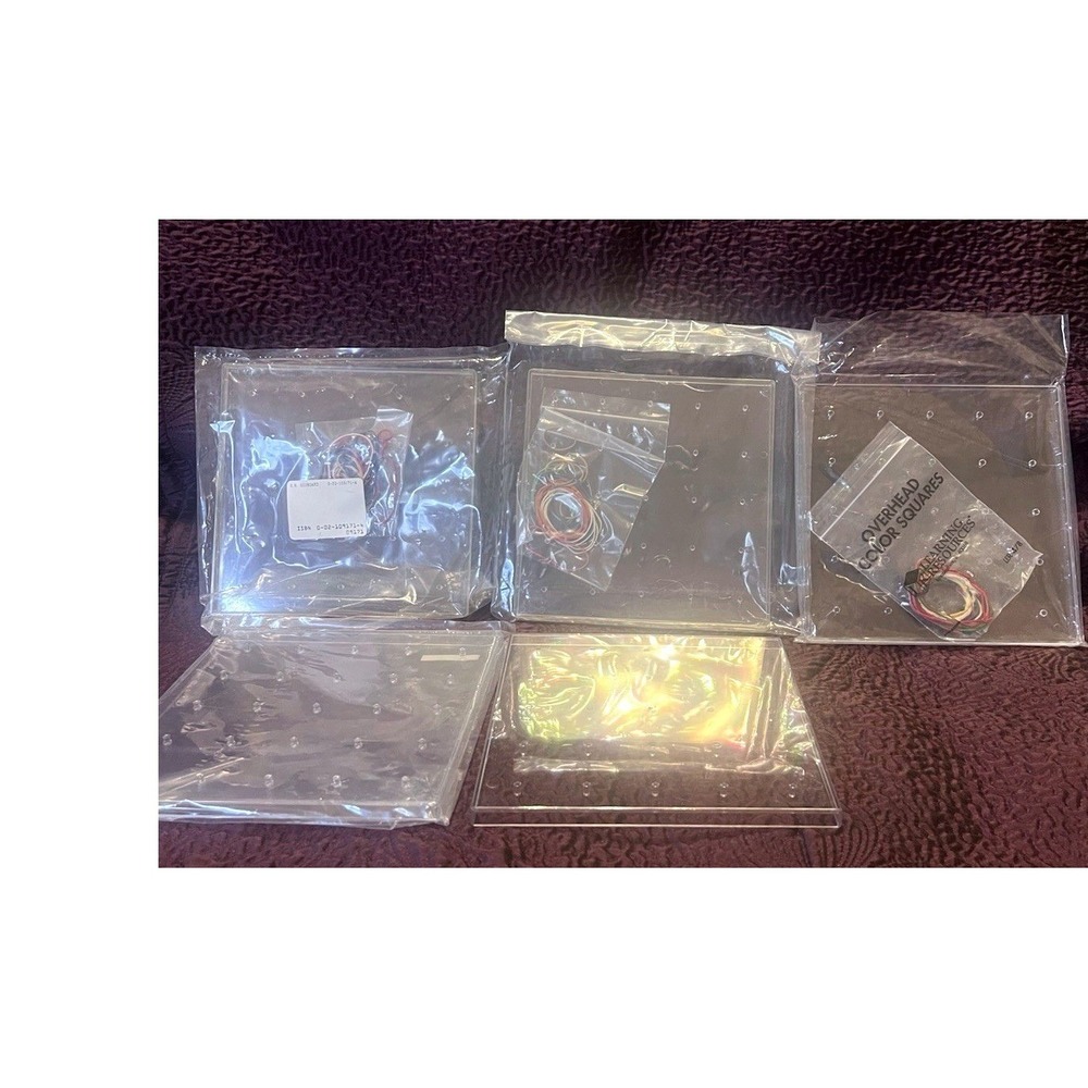 Lot of 5 Math Learning Center Clear Geoboards Manipulatives STEM Geometry Shape